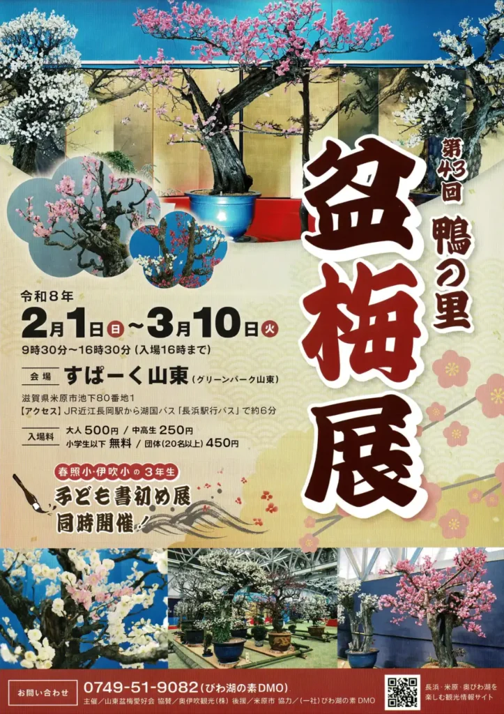 盆梅展2026年のチラシ